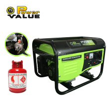 Générateur de gaz Générateur LPG 2kw Small Natural pour la valeur de la valeur de la maison Gasoline (essence) Utilisation avec Dual Log Carburtor 2.0 / 2.3KW CDI